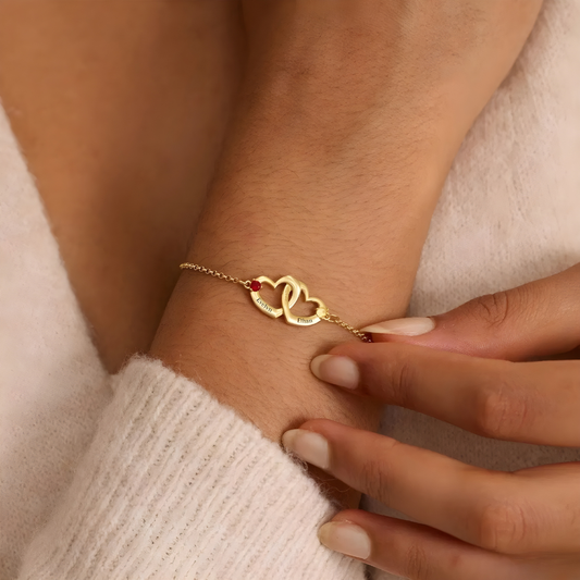 Intertwined Hearts Bracelet