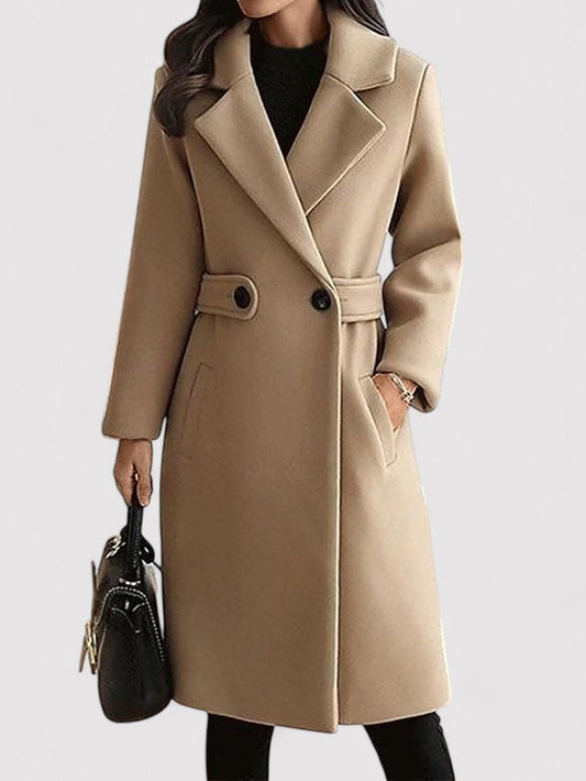 NOELLE | WOOL COAT WITH BELT