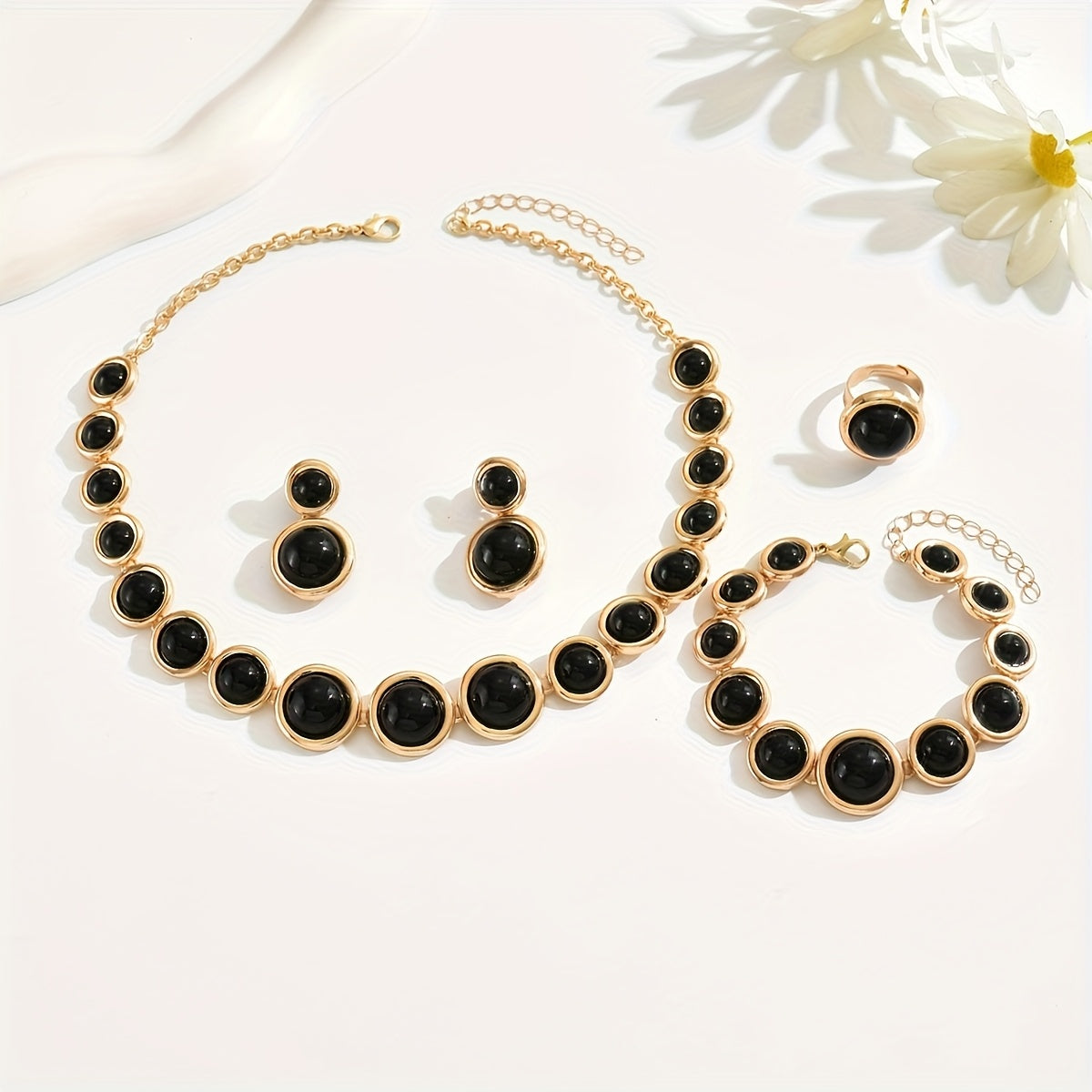 RETRO 4-PIECE JEWELRY SET