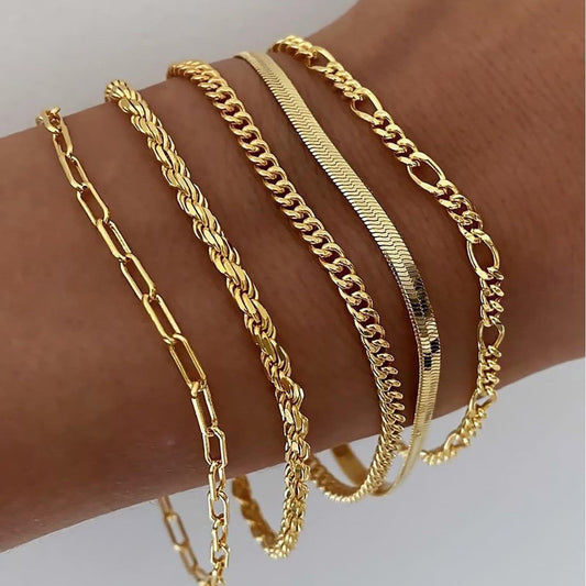 Juna – Bracelet Set | Gold