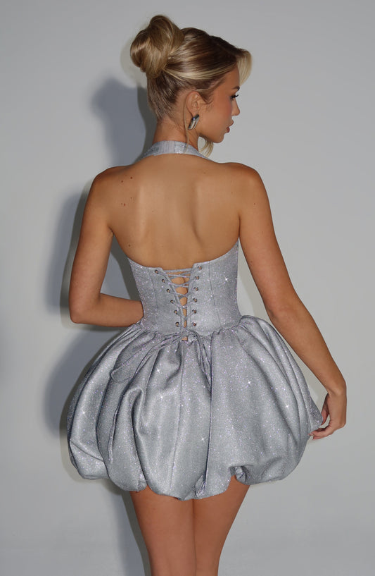 ARAMINTA | SILVER MINI DRESS