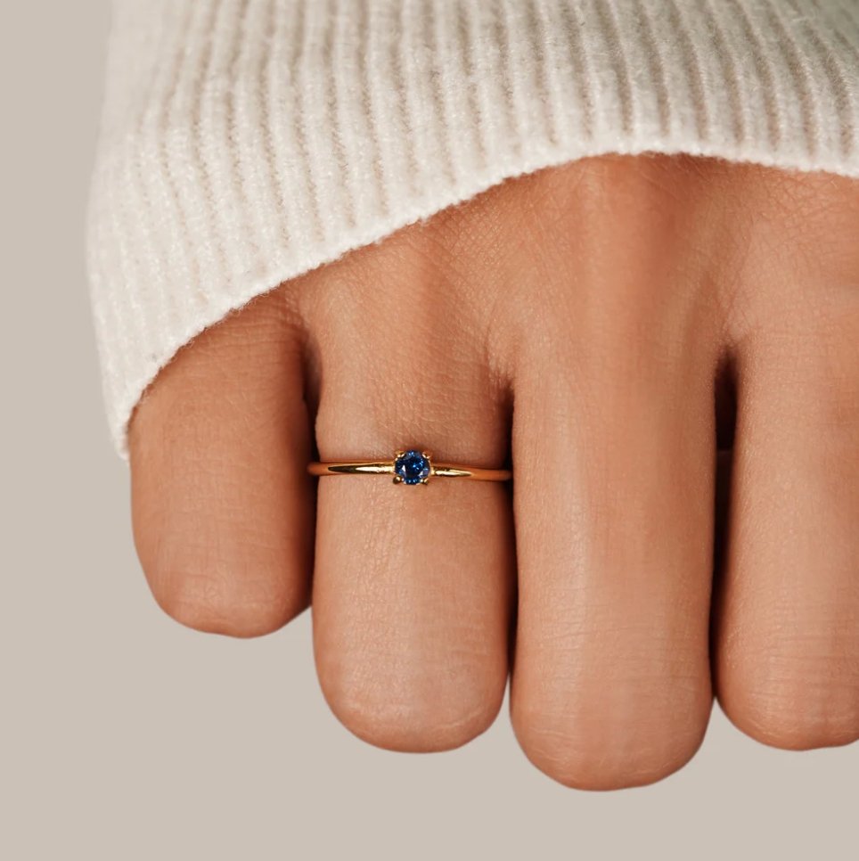 Gold Birthstone Rings