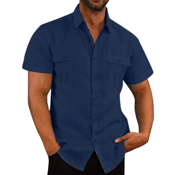 Tom - Stretch Short Sleeve Shirt with Pockets