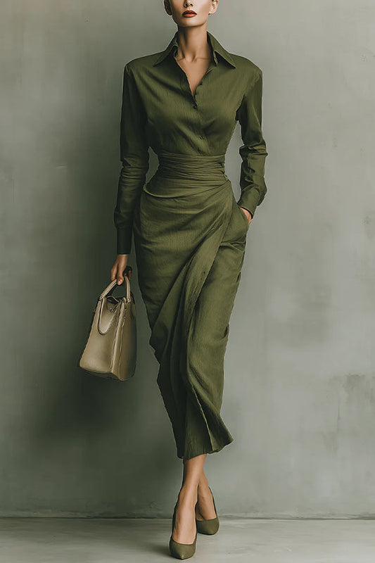 MELIORA | WRAP-STYLE MAXI DRESS