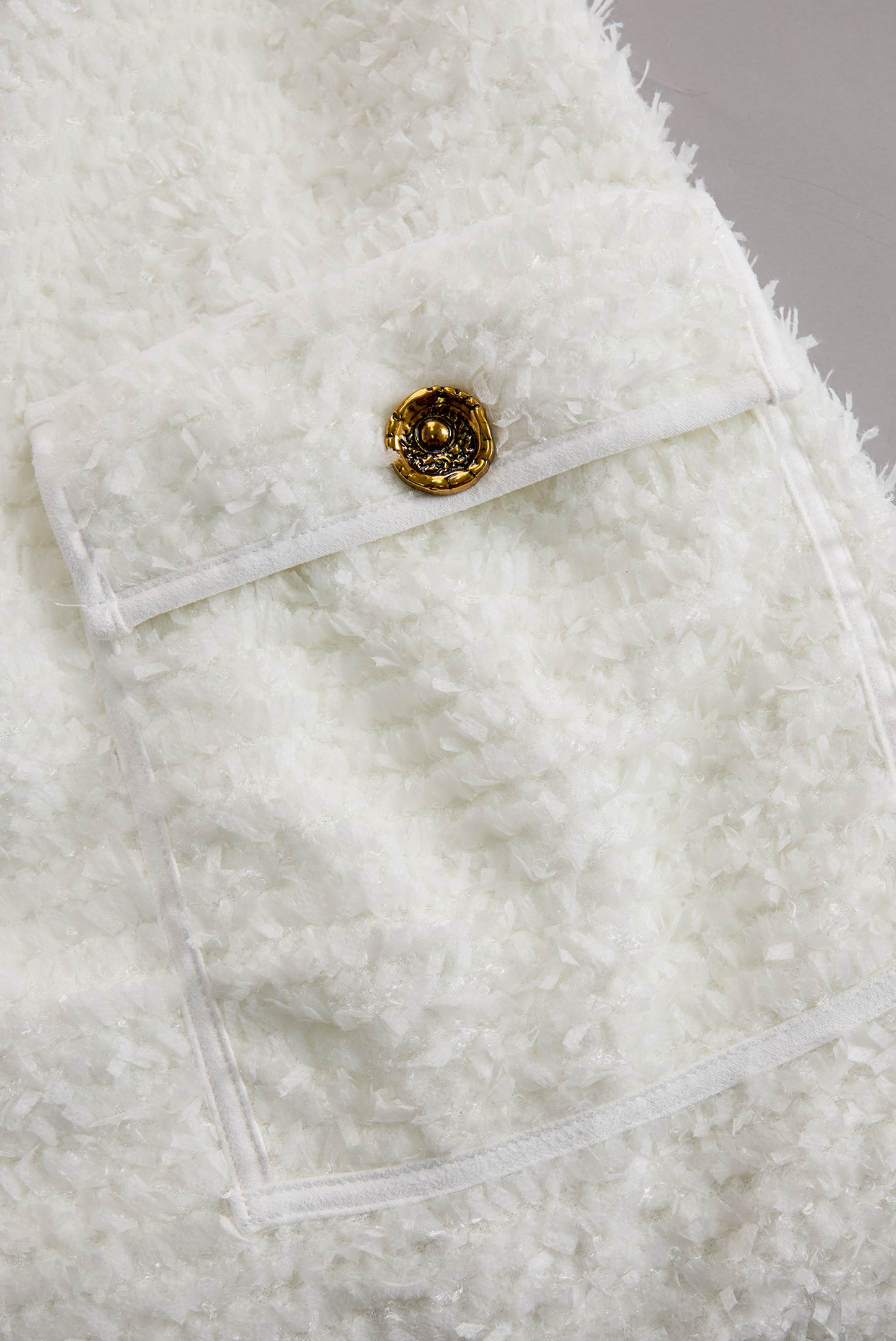 ANTIGONE | IVORY TWEED MIDI DRESS