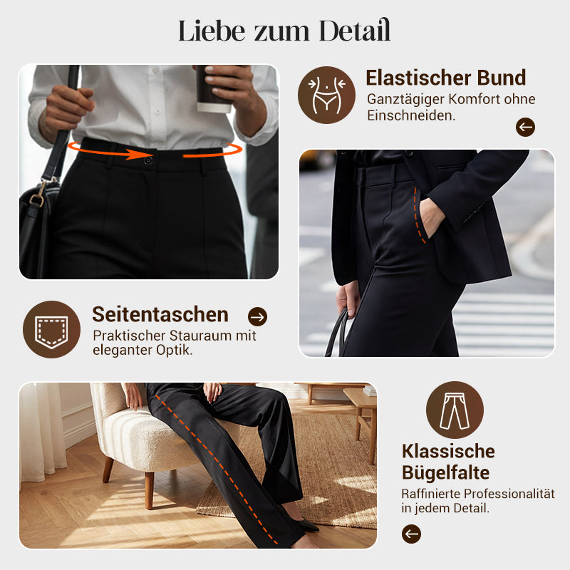 Women’s high-waisted suit trousers
