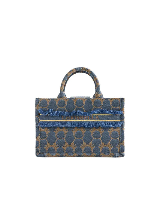 Denim Tote Shoulder Bag