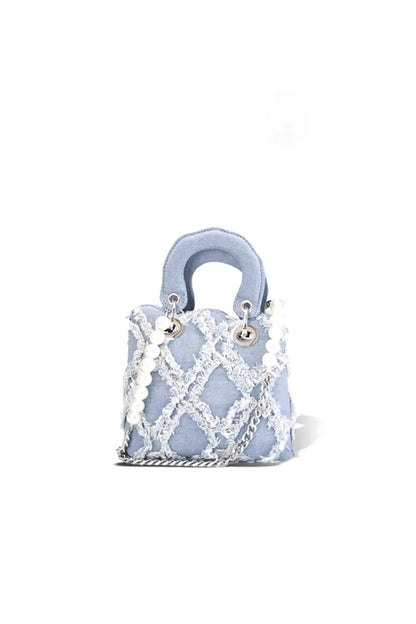 Summer New Denim Flap Shoulder & Top Handle Bag