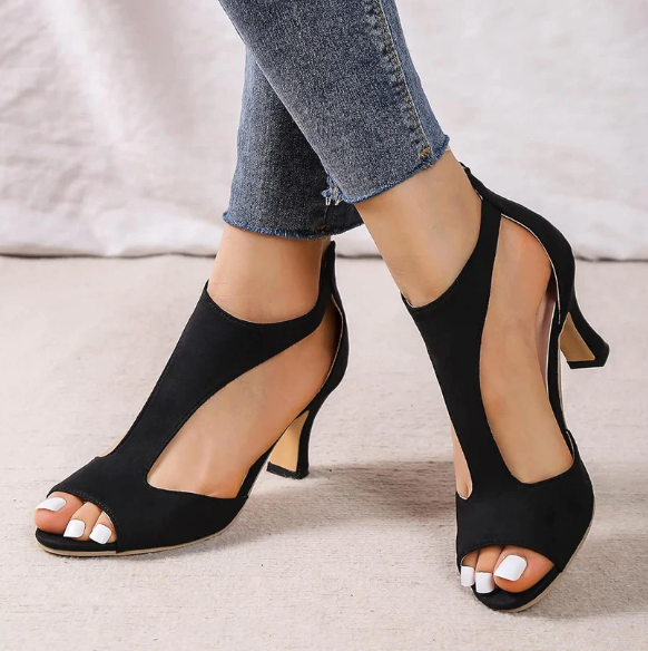 Gina - Orthopedic leather high heels