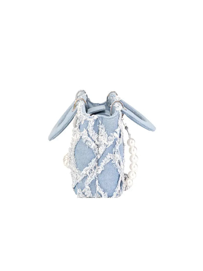 Summer New Denim Flap Shoulder & Top Handle Bag