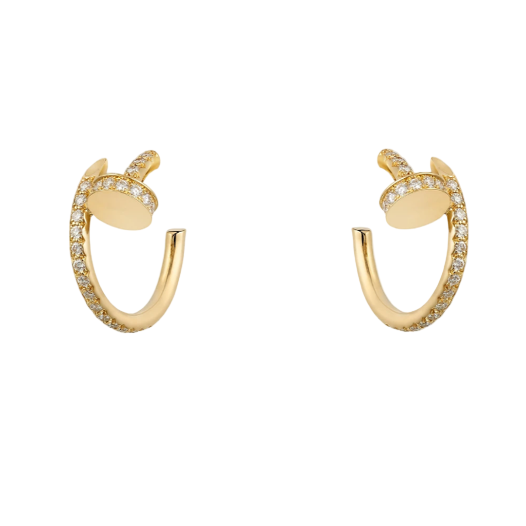 Nagel Diamant Ohrringe