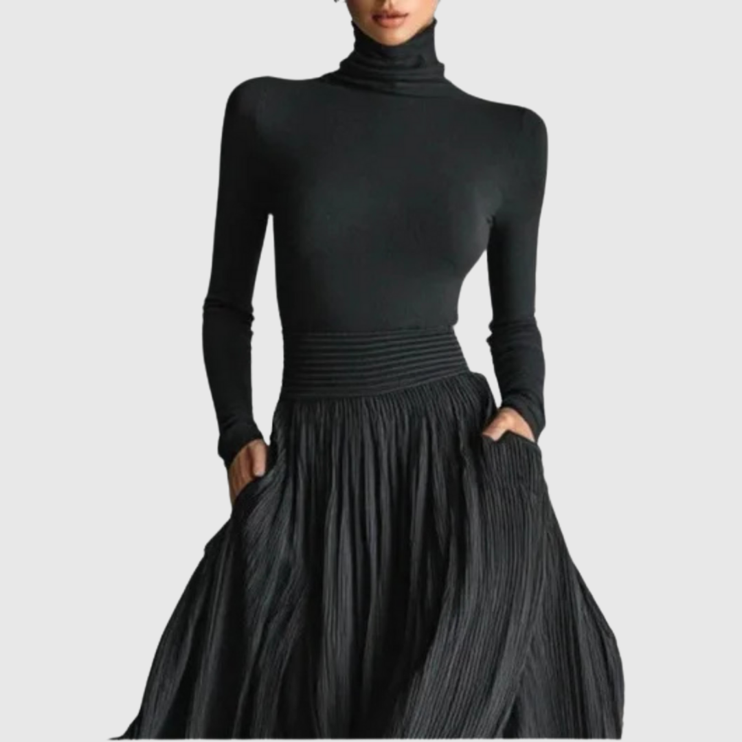 CERYNN | HIGH WAIST MAXI SKIRT PLUS SHIRT
