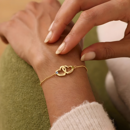 Intertwined Hearts Bracelet
