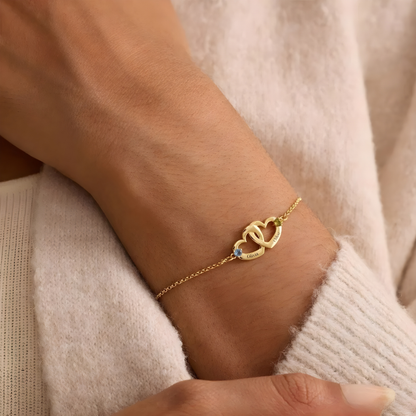 Intertwined Hearts Bracelet