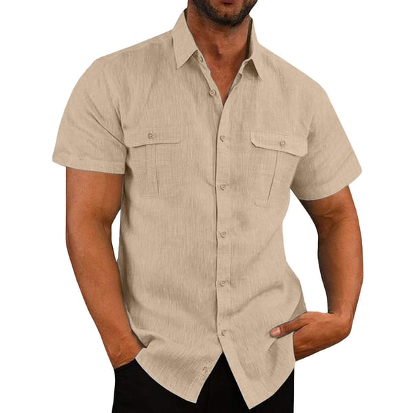 Tom - Stretch Short Sleeve Shirt with Pockets