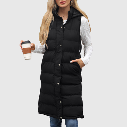 LIFIA | CASUAL SLEEVELESS HOODED VEST
