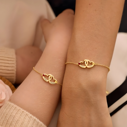 Intertwined Hearts Bracelet