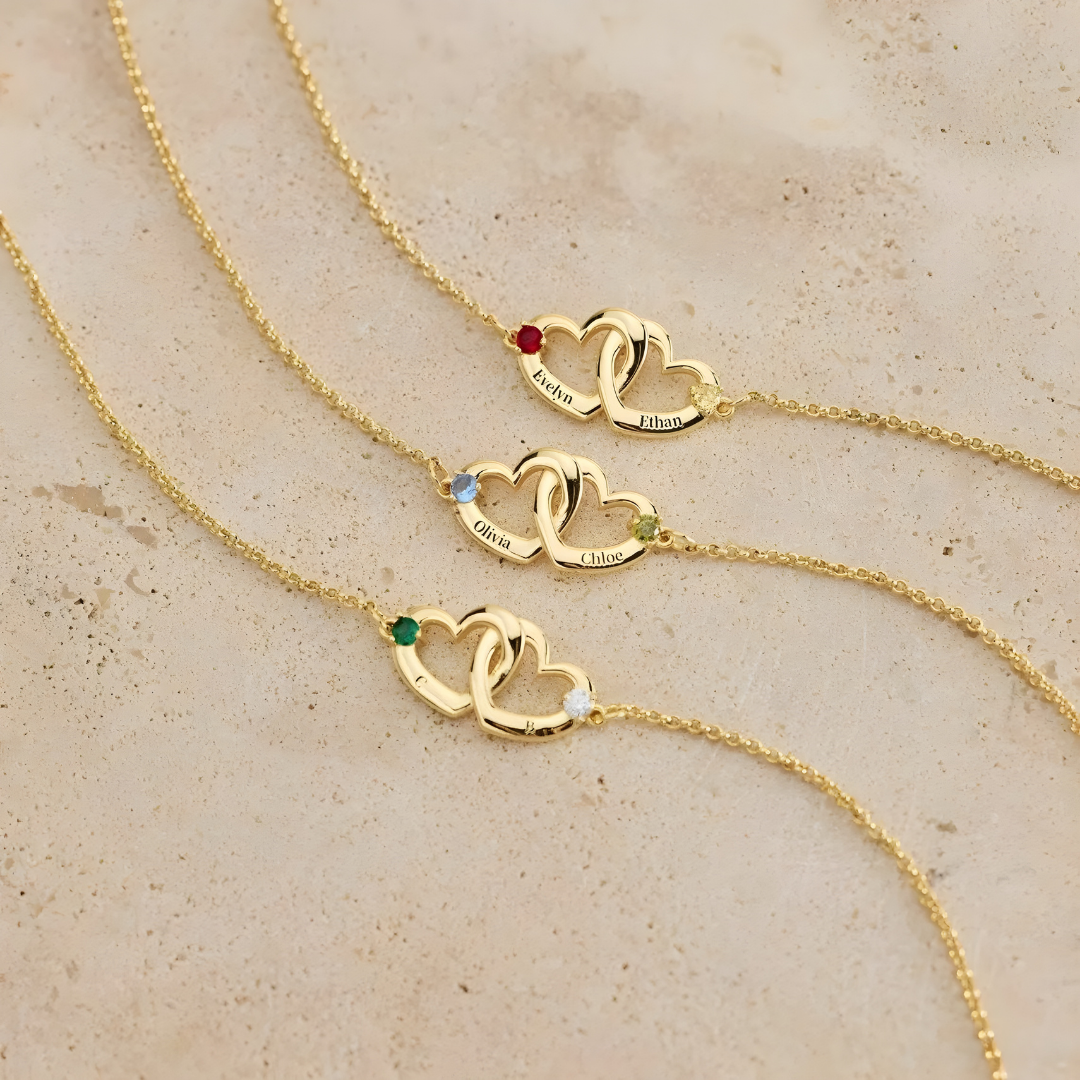 Intertwined Hearts Bracelet