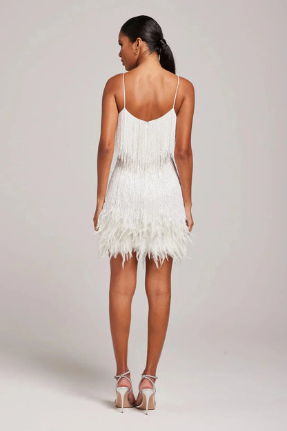 ALICIA | FEATHER MINI DRESS
