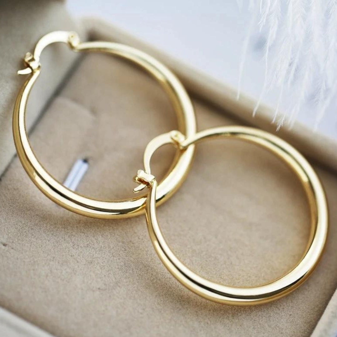 TIMELESS GOLD STATEMENT EARRINGS