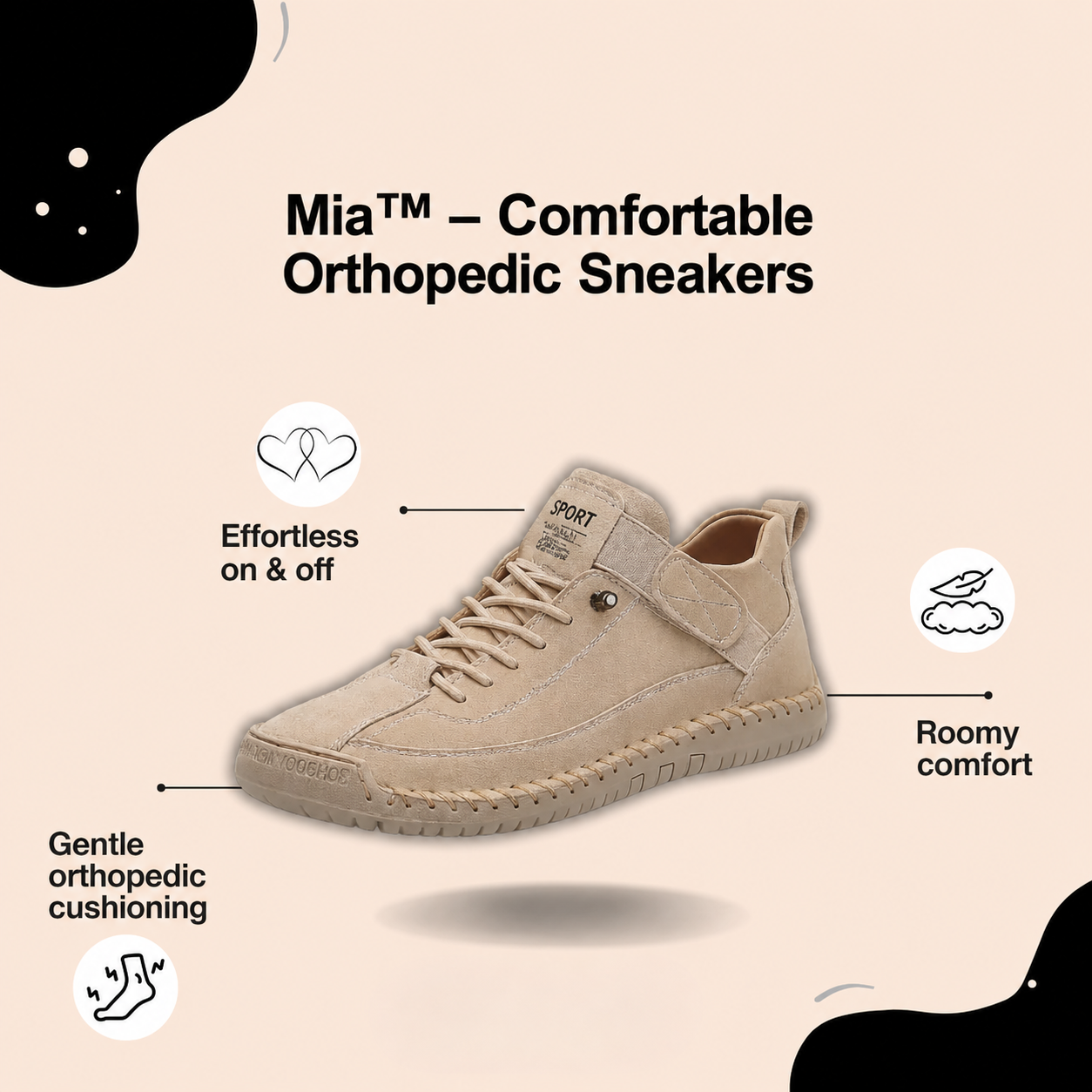 Mia – Comfortable & Pain-Free Sneakers