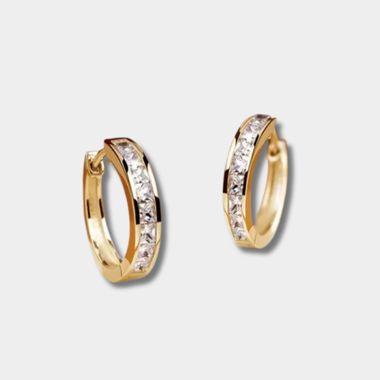 Paolina – Elegant Gold and Crystal Earrings