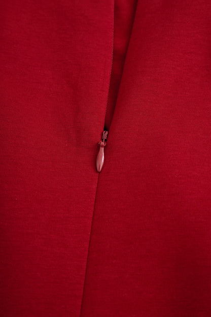 RUBY | BURGUNDY SLEEVELESS MIDI DRESS