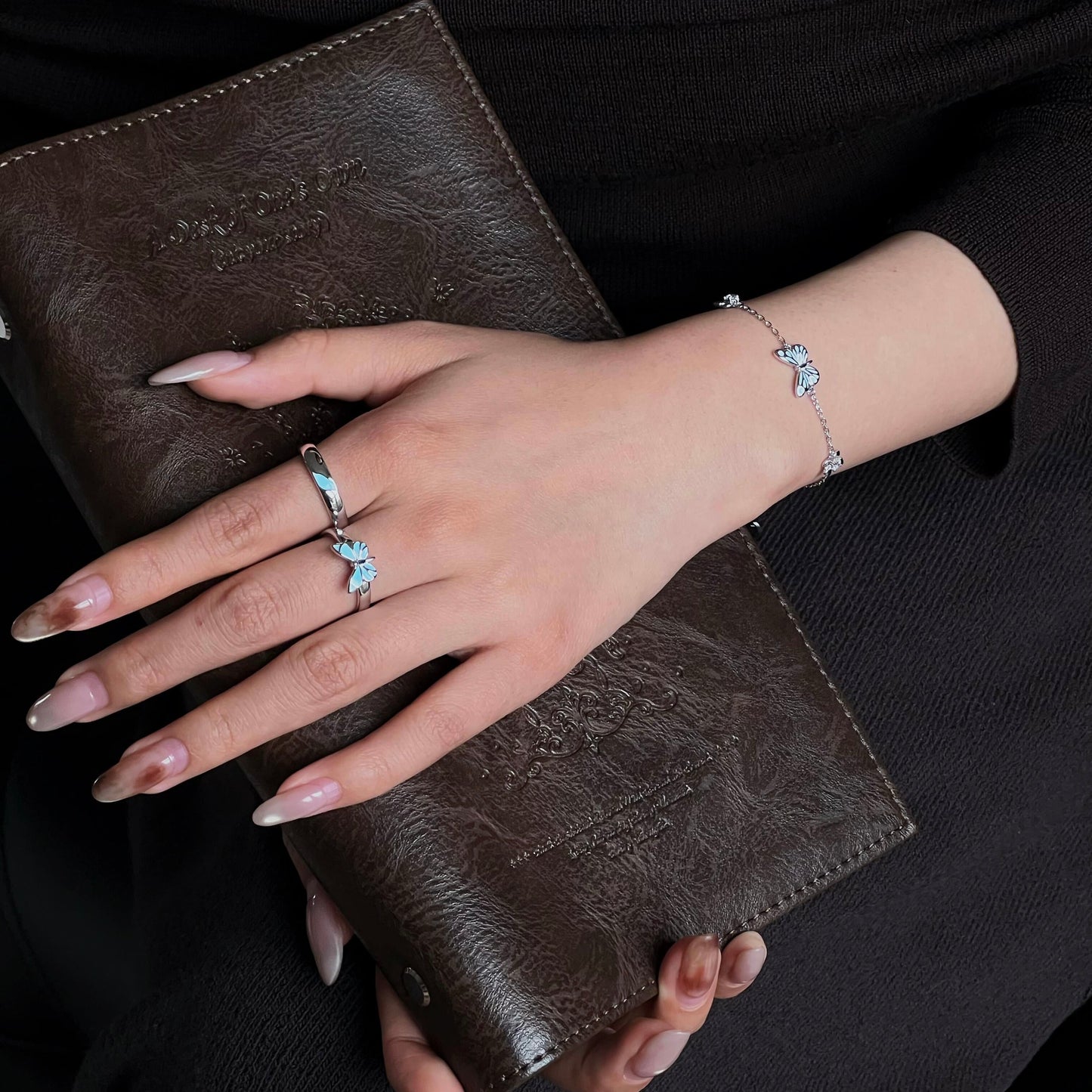 Luminous Dream Blue Butterfly Bracelet