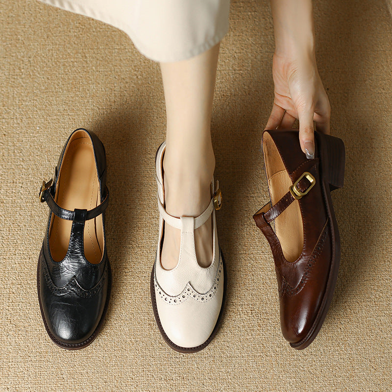 YSOLENNE | ELEGANT T-BAR MARY JANES
