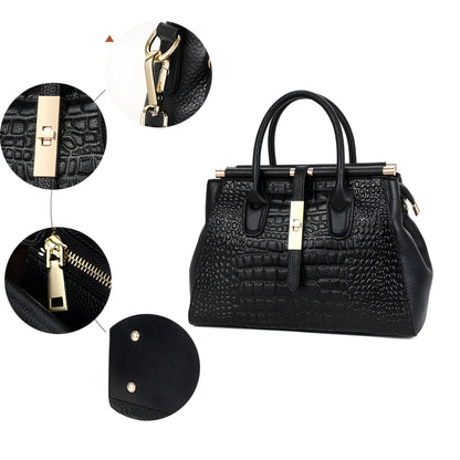 AURELIA | CROC HANDBAG