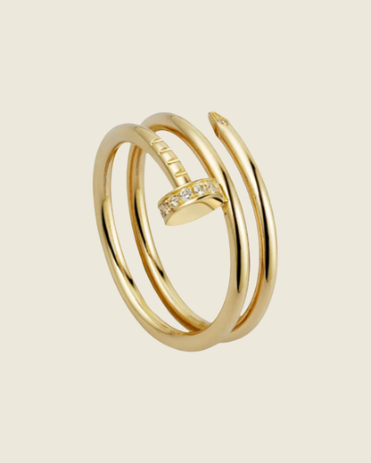 Doppelter Nagel Ring