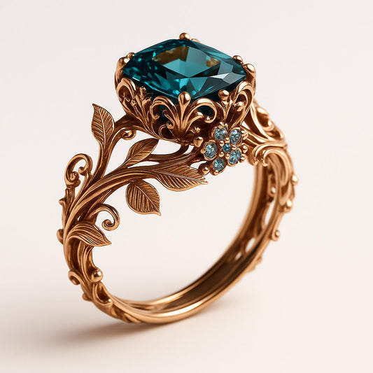 GREEN CRYSTAL RING
