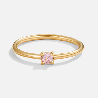 Gold Birthstone Rings