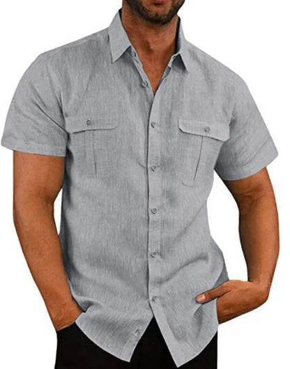 Tom - Stretch Short Sleeve Shirt with Pockets