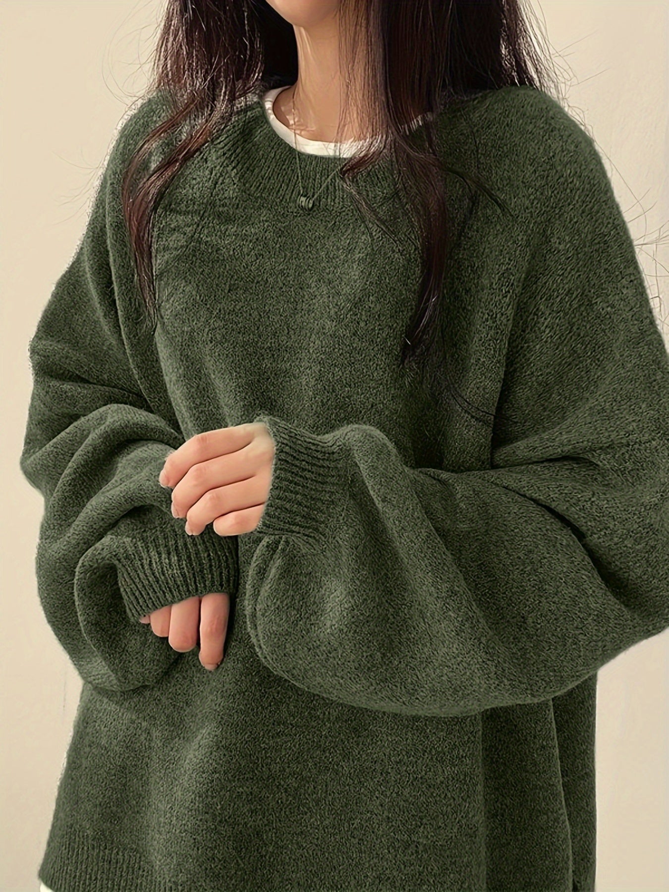 EVERLIGHT | SPLIT DETAIL CASUAL SWEATER