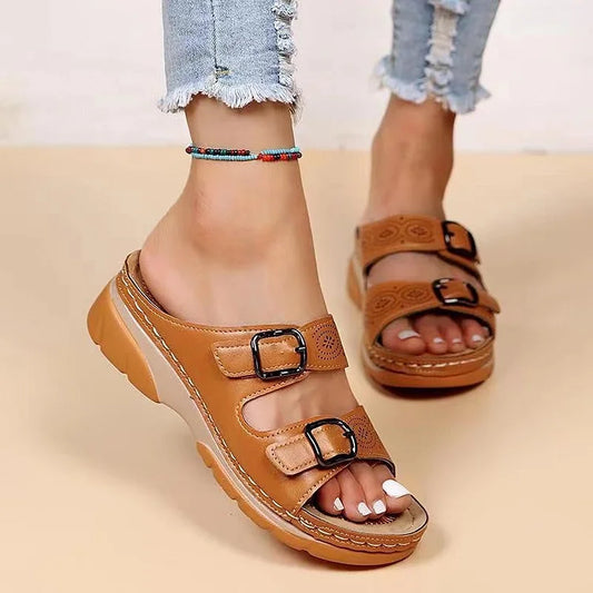 Claudia - Women's Wedges Casual Sandals