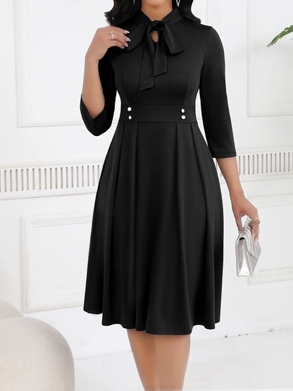 OLIVIA TIE-WAIST MIDI DRESS