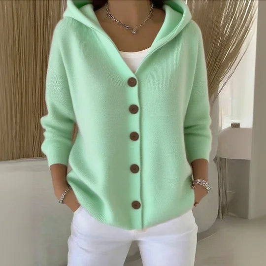 Zulo Cotton Hooded Cardigan