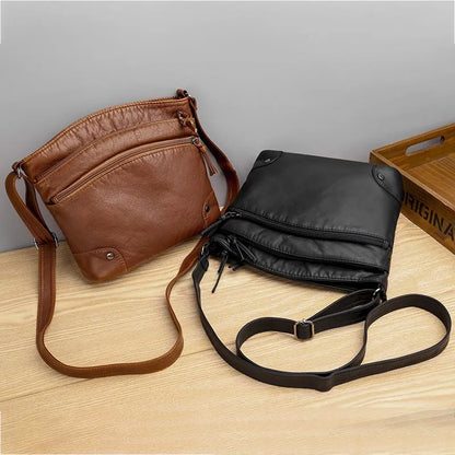 CELINE | LEATHER SHOULDER BAG