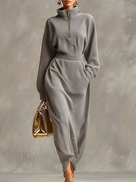STELLA ERTOIS ELEGANT HIGH NECK MAXI DRESS