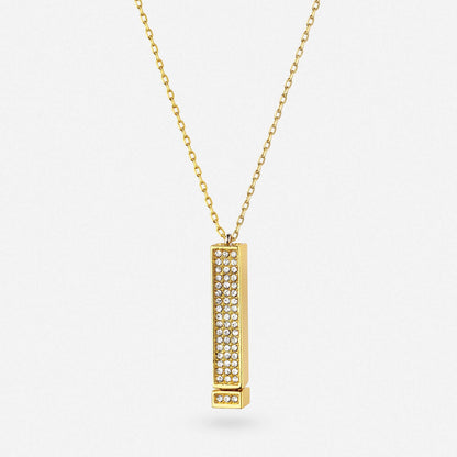 Forever Love Bar Necklace "I Love You"