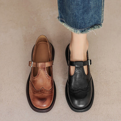 TALVANNA | ELEGANT EVERYDAY LEATHER MARY JANES