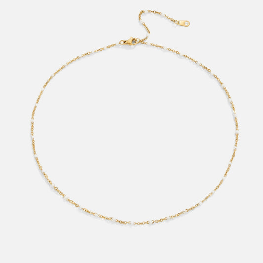 Sabina – Delicate Gold Choker with Mini Pearls