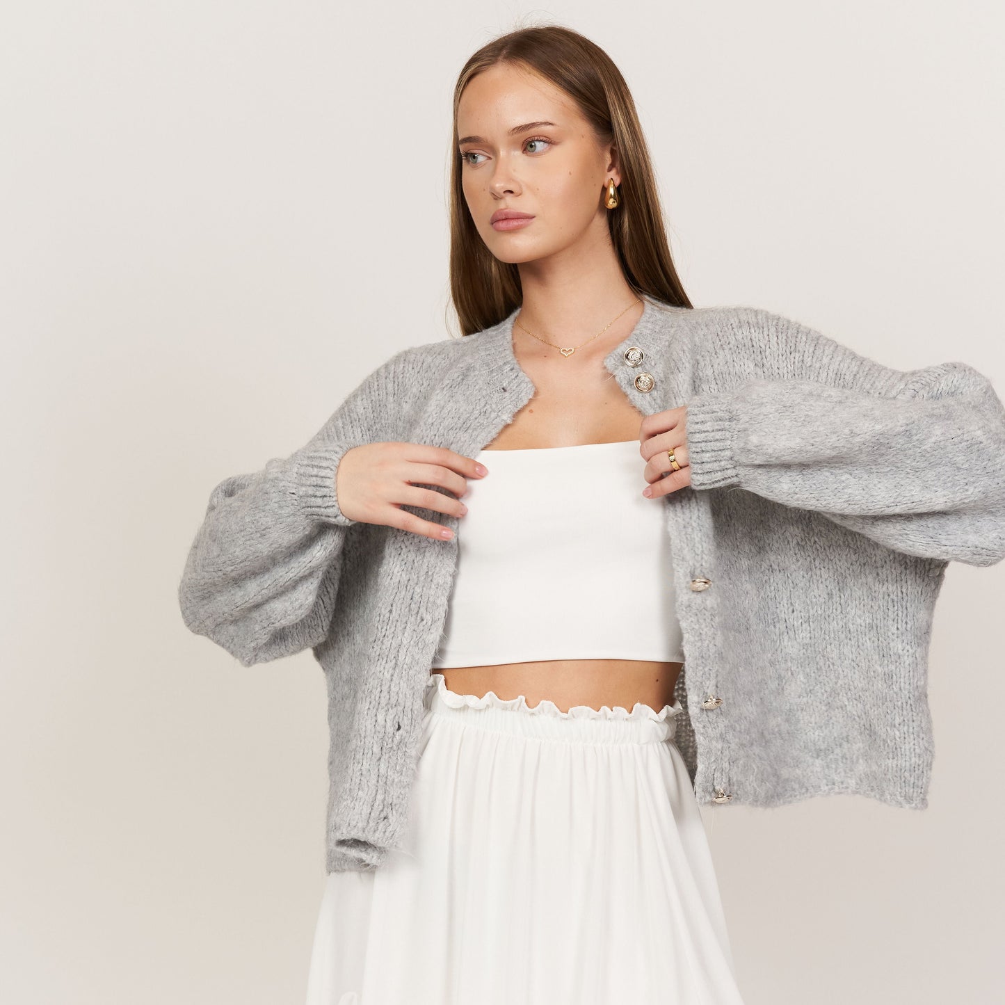 Oversized Cardigan Short "CozyGlam"