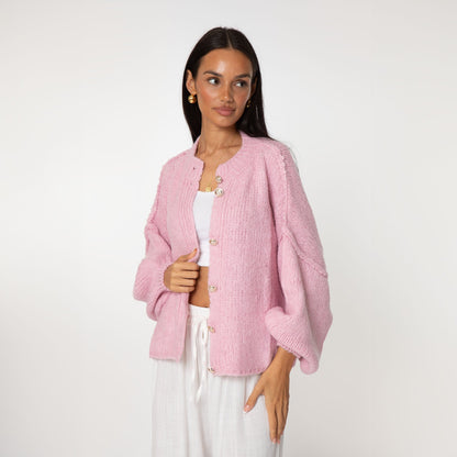 Oversized Cardigan Short "CozyGlam"