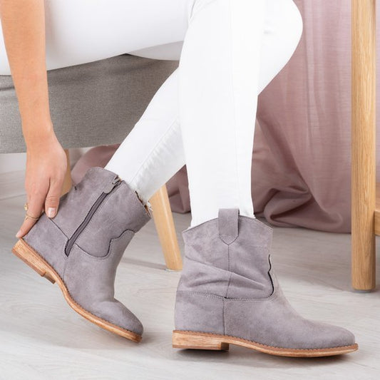 Grey wedge cowboy boots Bertold