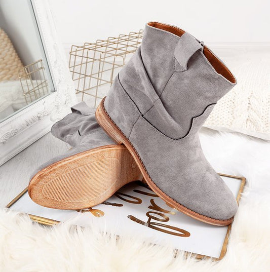 Grey wedge cowboy boots Bertold