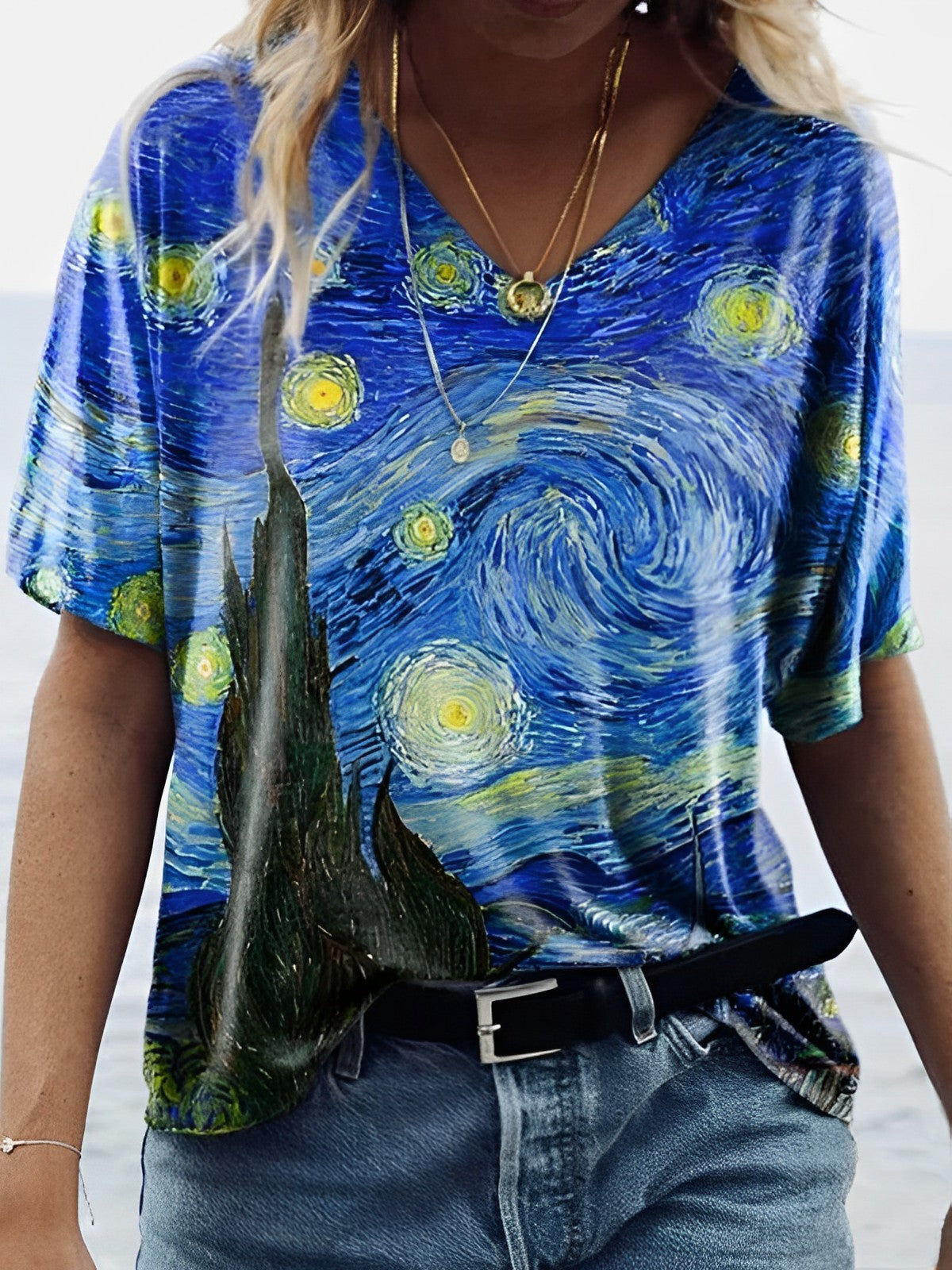 Van Gogh starry sky T-shirt