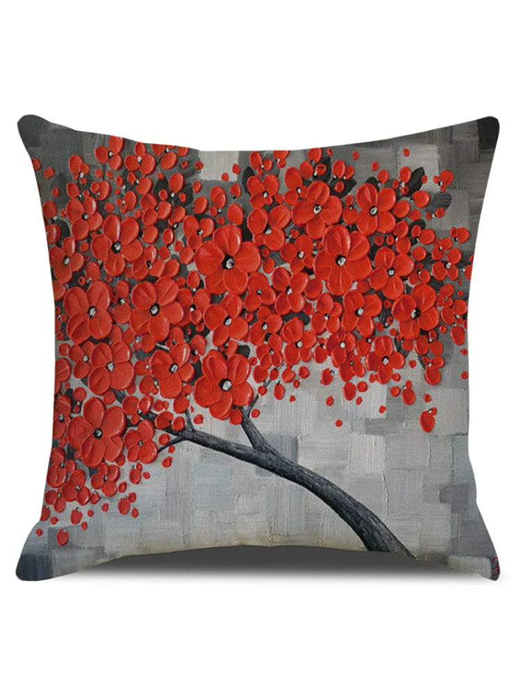 Floral tree pillowcase