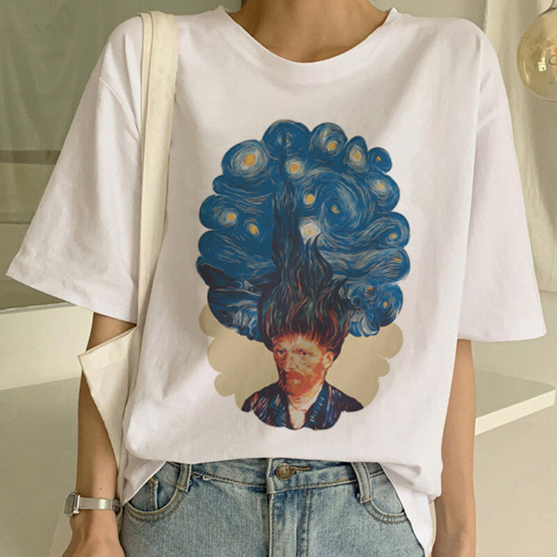 T-shirt with Van Gogh print